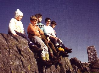 Braehead gang on top of Schiehallion, 